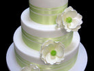 Ribbon Magnolias Wedding Cake Freed's Bakery