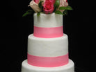 Ribbons and Roses Wedding Cake Freed's Bakery