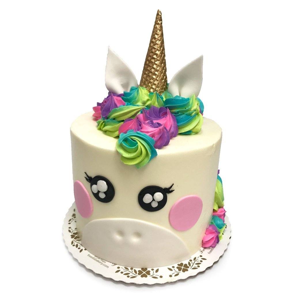 Rosy Unicorn Theme Cake Freed's Bakery