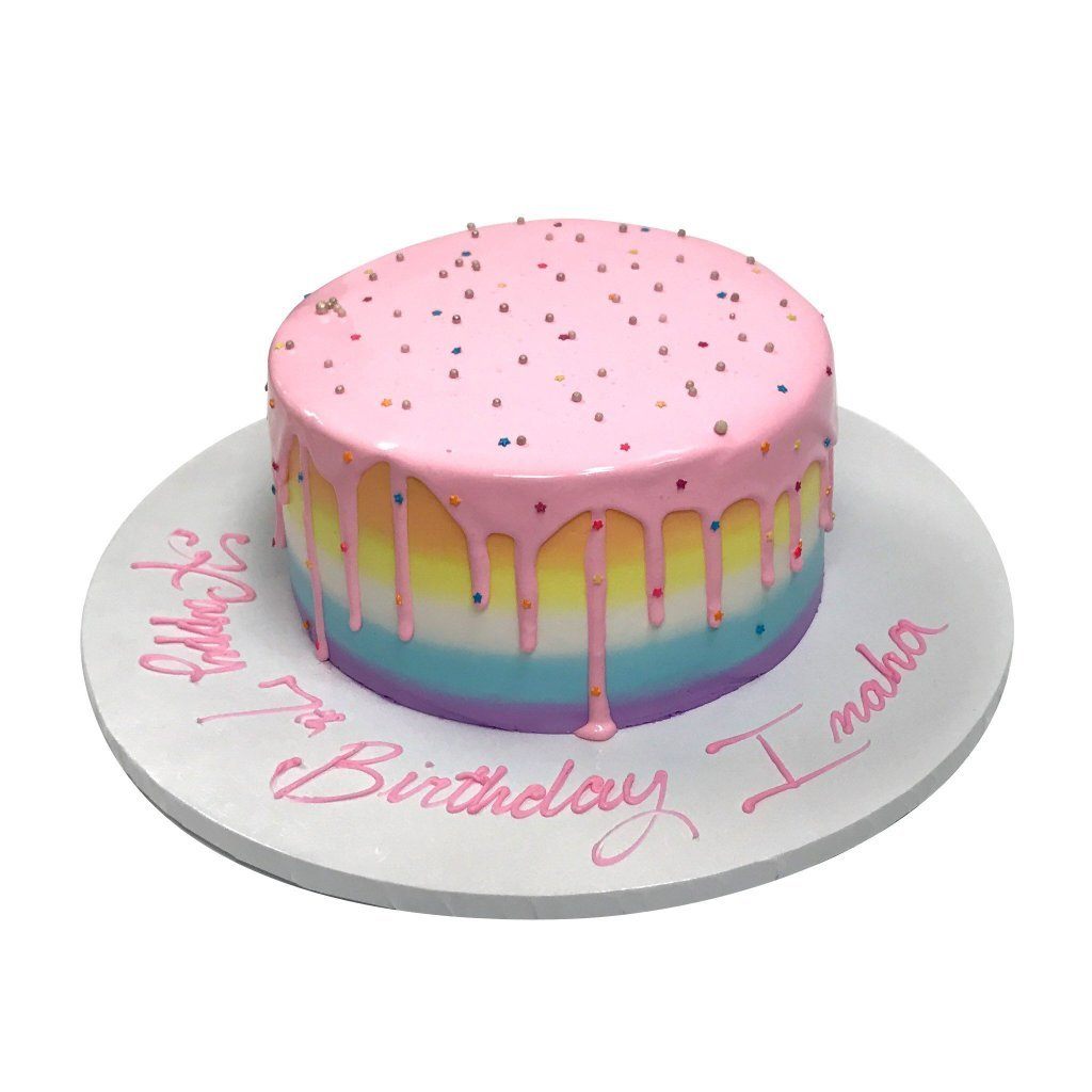 Splash of Rainbow Theme Cake Freed's Bakery 