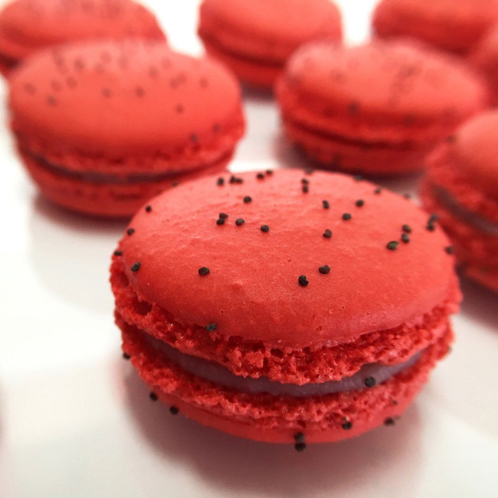 Strawberry French Macaron French Macaron Freed's Bakery