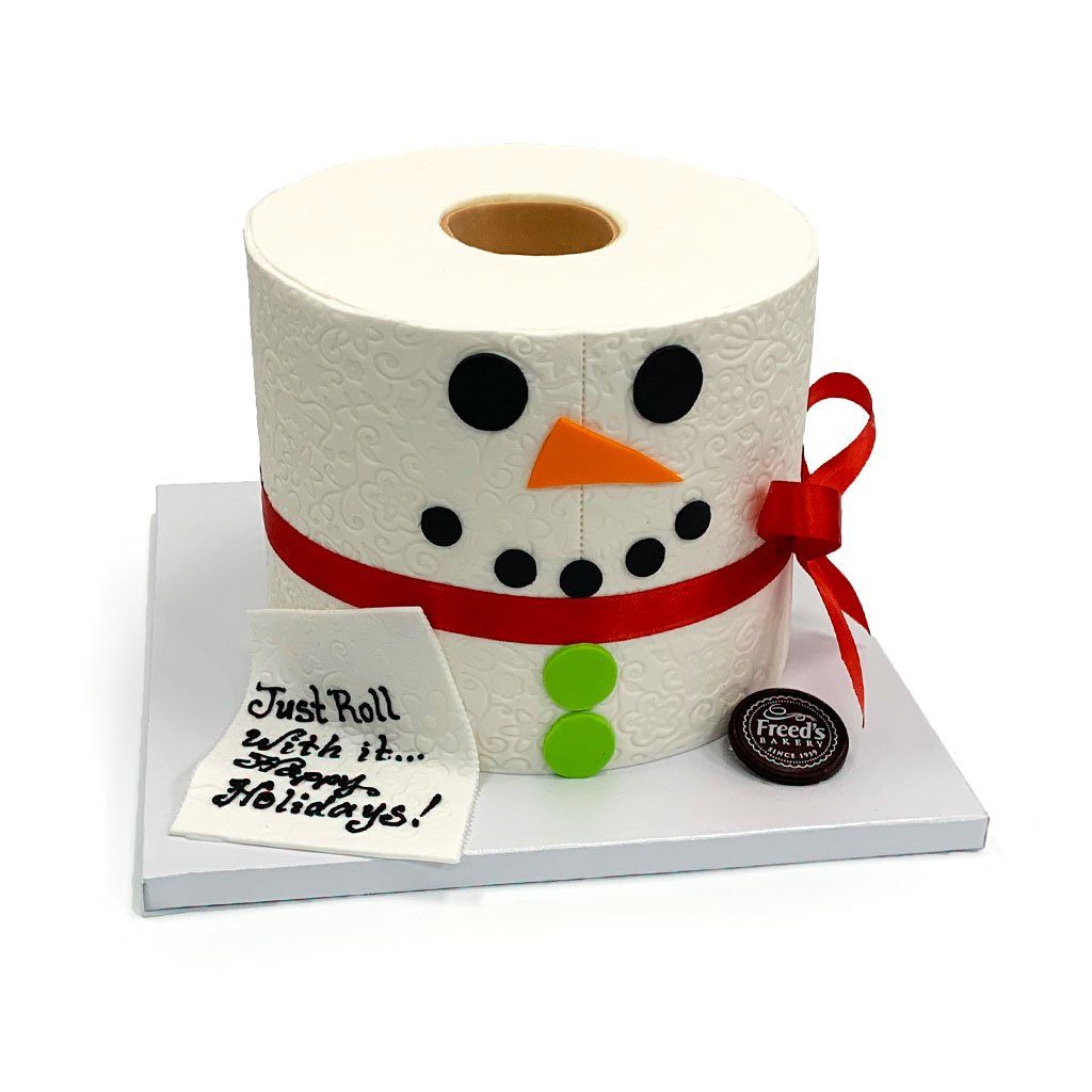 Holiday TP Cake Theme Cake Freed's Bakery
