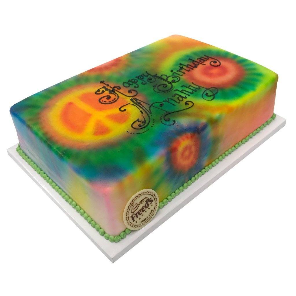 Tie Dye Theme Cake Freed's Bakery