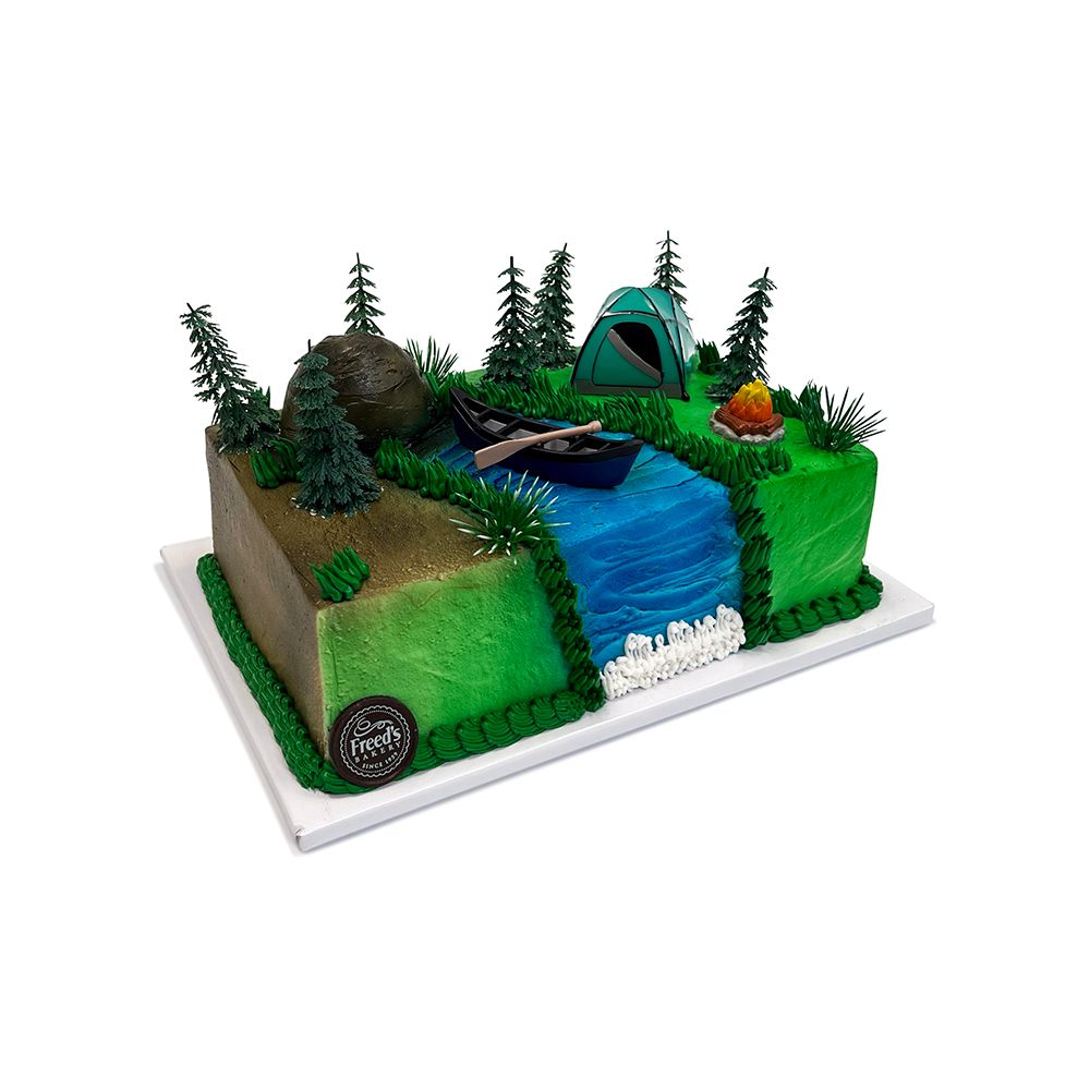 Cool Campsite Theme Cake Freed's Bakery