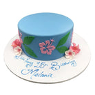 Tropical Flowers Theme Cake Freed's Bakery