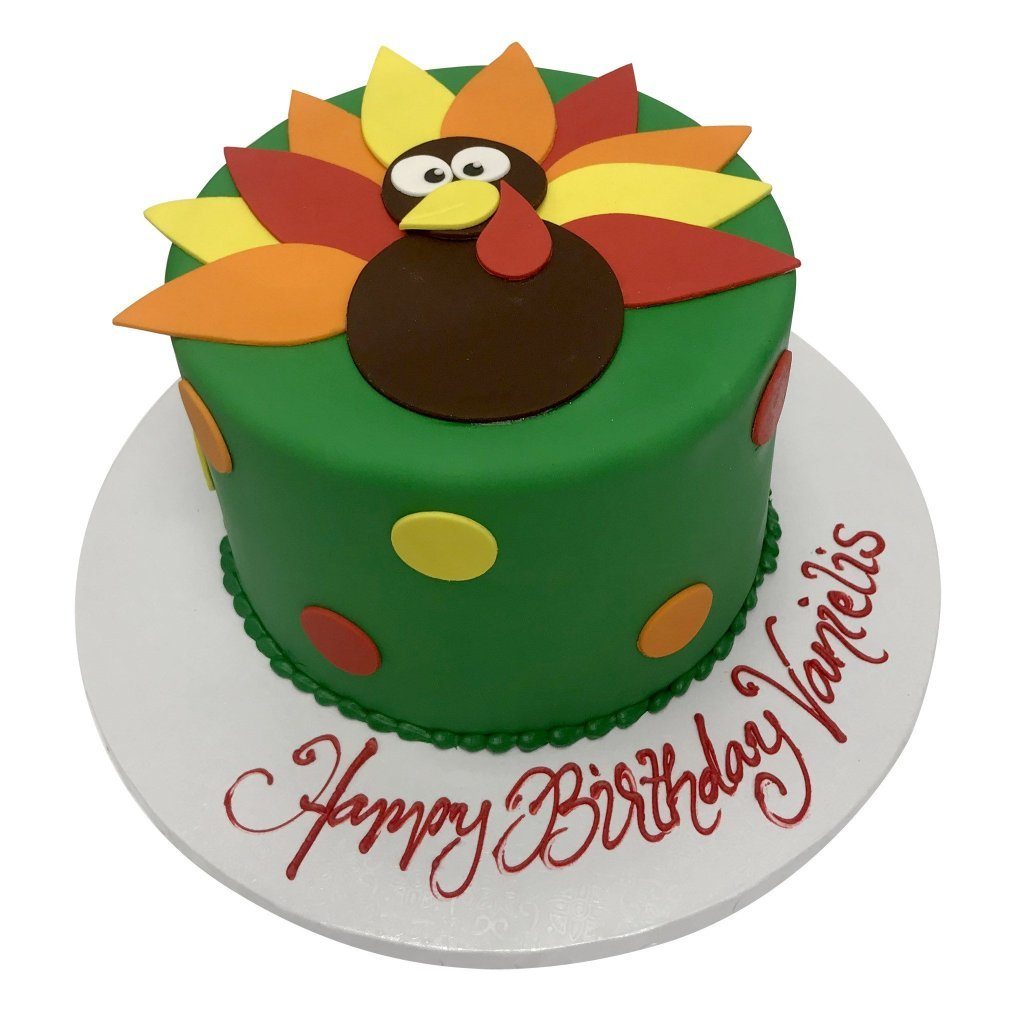 Turkey Time Theme Cake Freed's Bakery