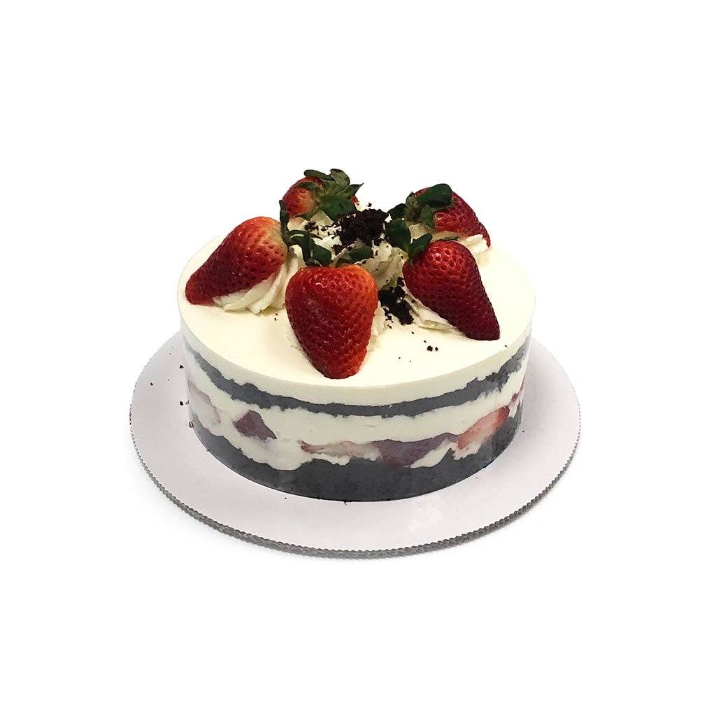 Cozy-Sized Brown Derby Chocolate Shortcake Dessert Cake Freed's Bakery Two-Layer 7" Round (Serves 4-8 Guests)