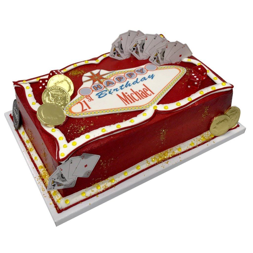 Vegas Stardust Theme Cake Freed's Bakery