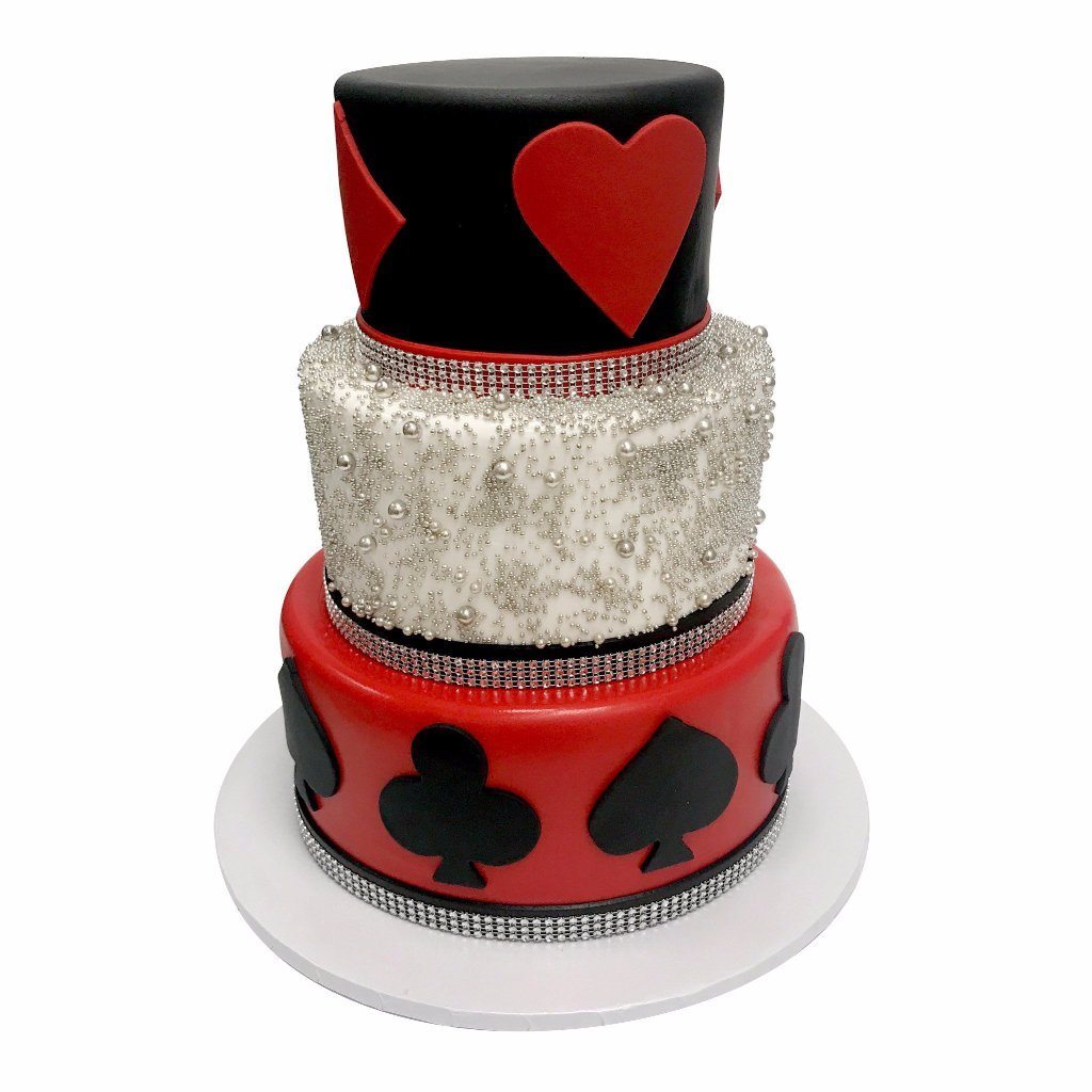 Vegas Sparkle Wedding Cake Freed's Bakery