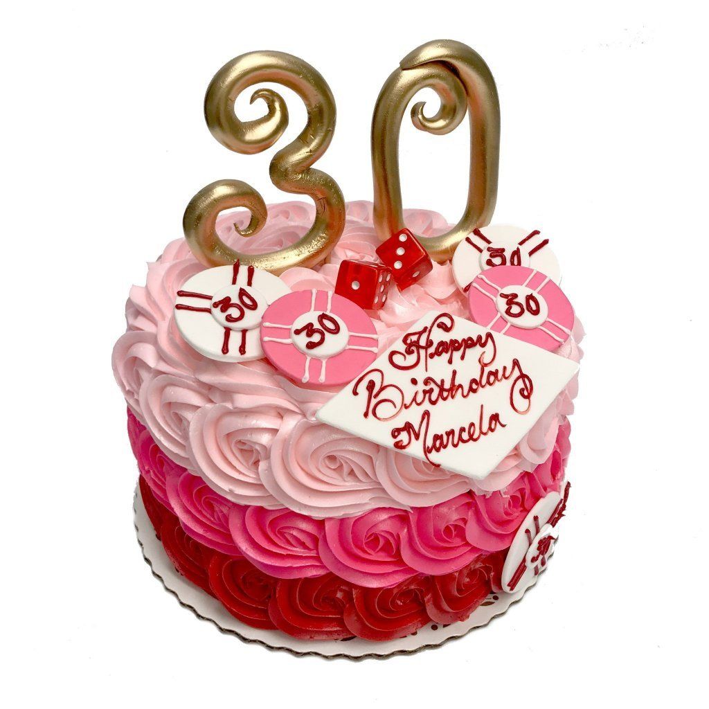 Vegas Swirls Theme Cake Freed's Bakery