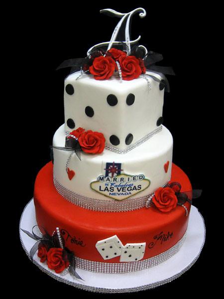 Viva Las Vegas Wedding Cake Freed's Bakery 