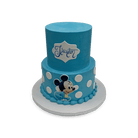 Baby Blue Mickey Theme Cake Freed's Bakery