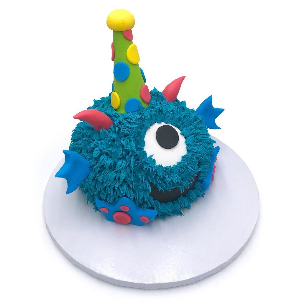 Blue Cake Monster Theme Cake Freed's Bakery 