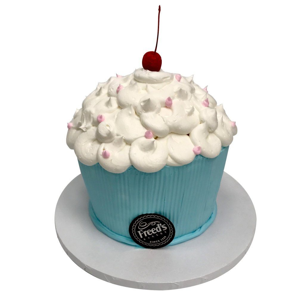 Blue Cupcake Birthday Cake Freed's Bakery