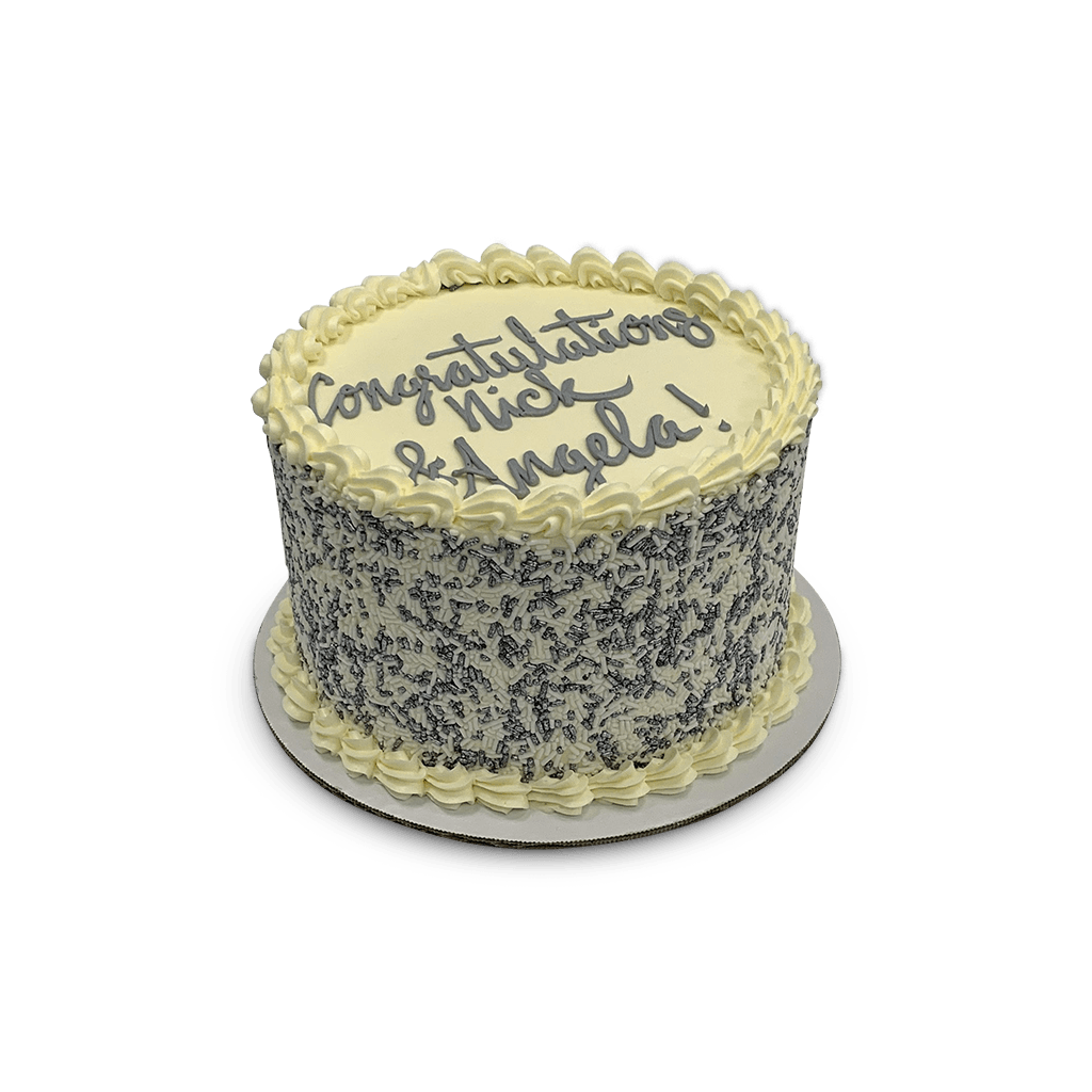 Silver Sprinkles Theme Cake Freed's Bakery