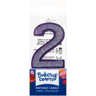 Mini Number Candle Candle Freed's Bakery Number Two Candle Purple