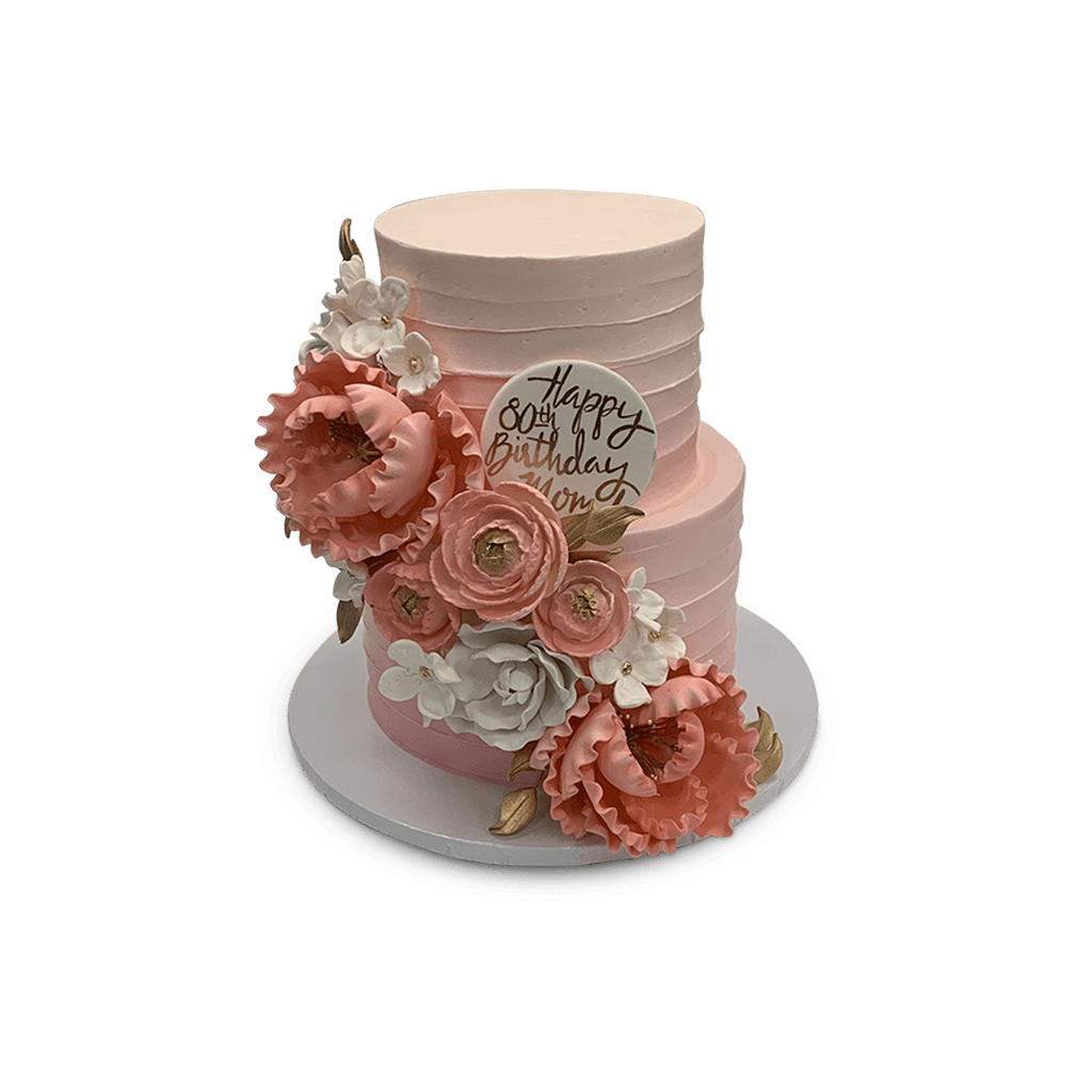 Blushing Birthday Theme Cake Freed's Bakery