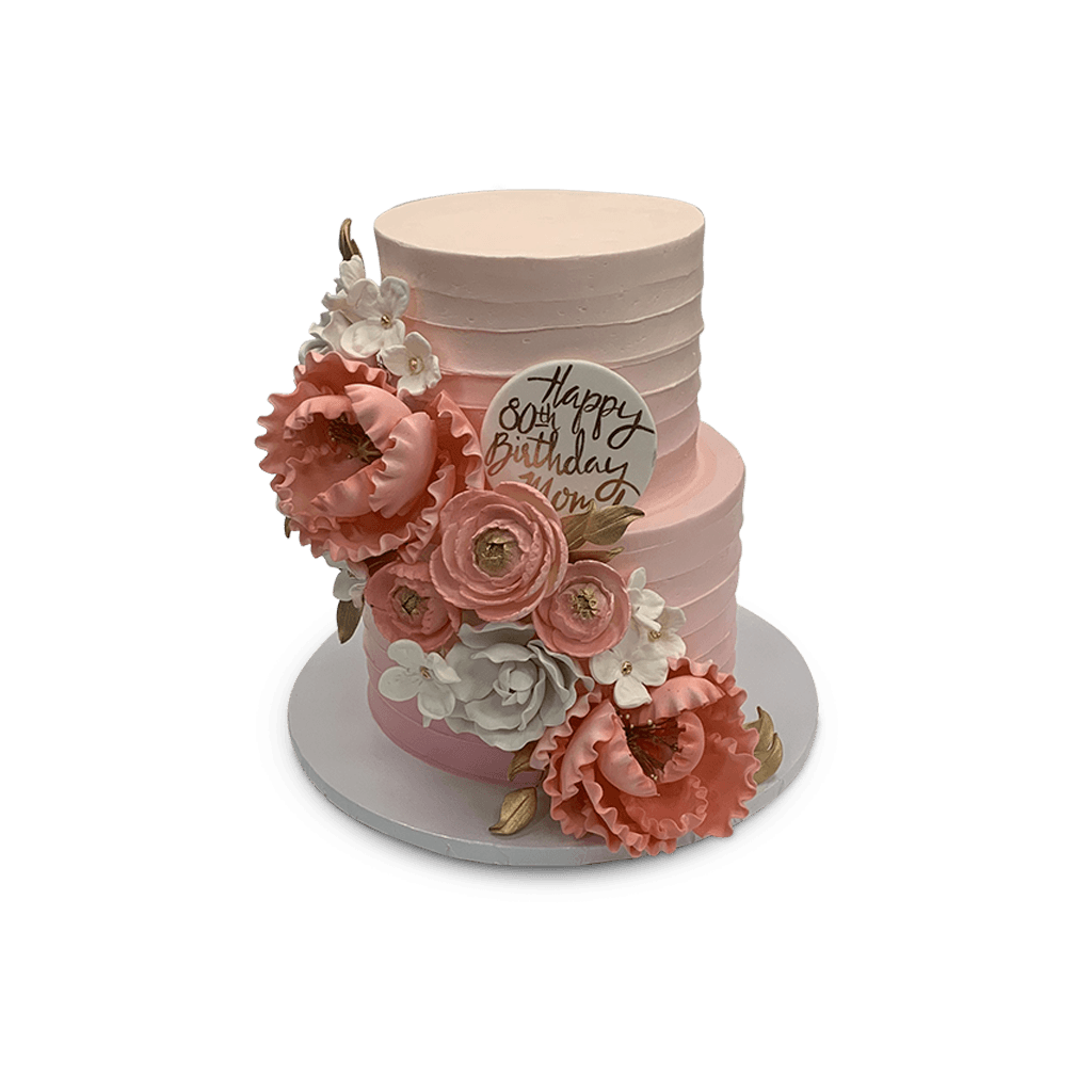 Blushing Birthday Theme Cake Freed's Bakery 