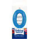 Mini Number Candle Candle Freed's Bakery Number Zero Candle Blue
