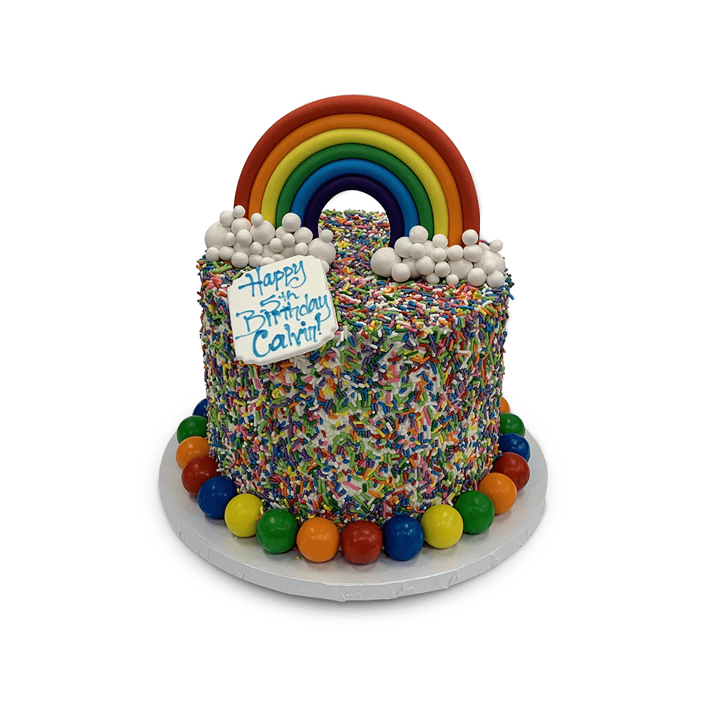 Bright Happy Rainbow Theme Cake Freed's Bakery
