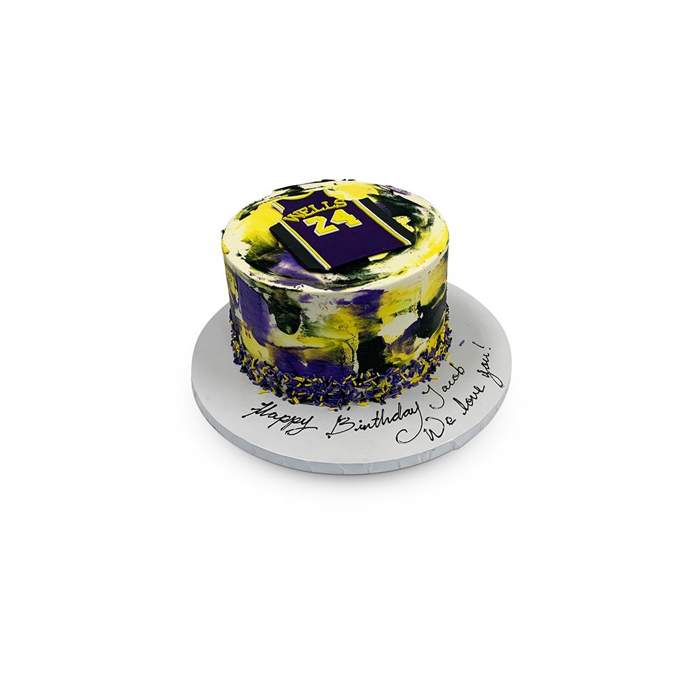 Go, Purple and Gold! Theme Cake Freed's Bakery
