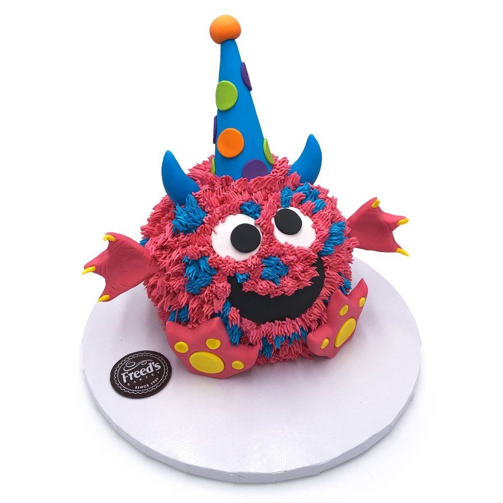 Pink Cake Monster Theme Cake Freed's Bakery