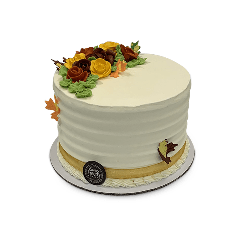 Fall Flowers Theme Cake Freed's Bakery