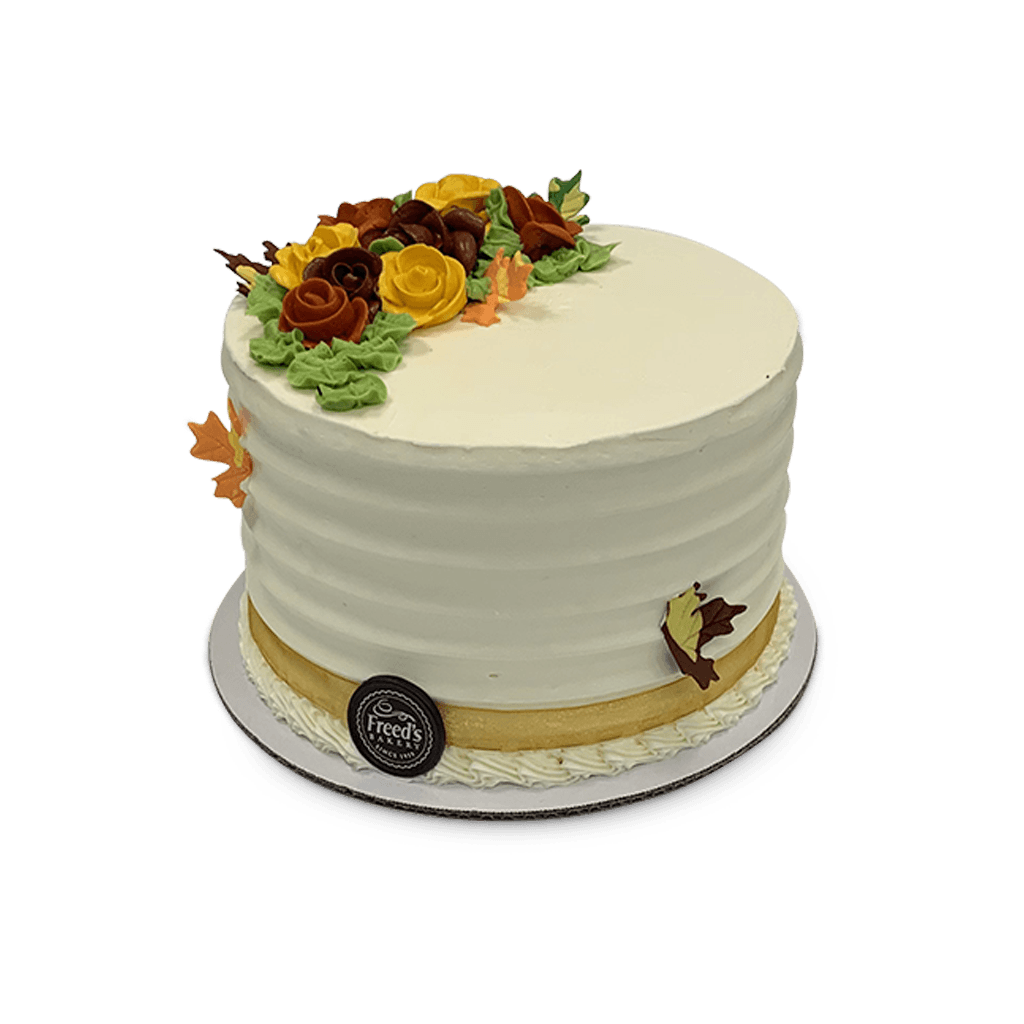 Fall Flowers Theme Cake Freed's Bakery 