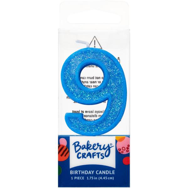 Mini Number Candle Candle Freed's Bakery Number Nine Candle Blue