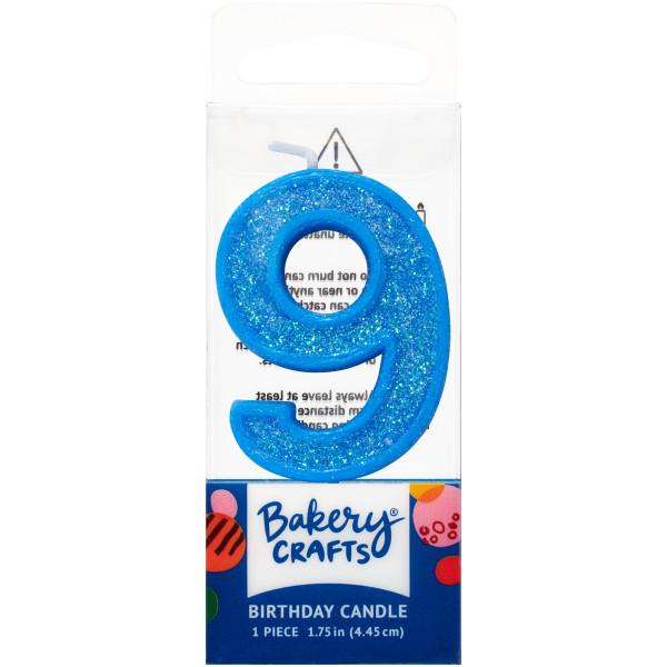 Mini Number Candle Candle Freed's Bakery Number Nine Candle Blue 