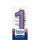 Mini Number Candle Candle Freed's Bakery Number One Candle Purple