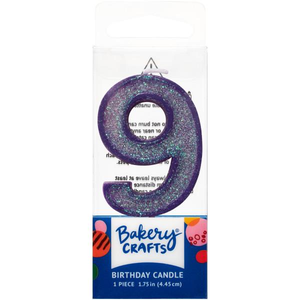 Mini Number Candle Candle Freed's Bakery Number Nine Candle Purple
