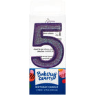 Mini Number Candle Candle Freed's Bakery Number Five Candle Purple
