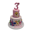 Pretty Pink Shark Party Theme Cake Freed's Bakery