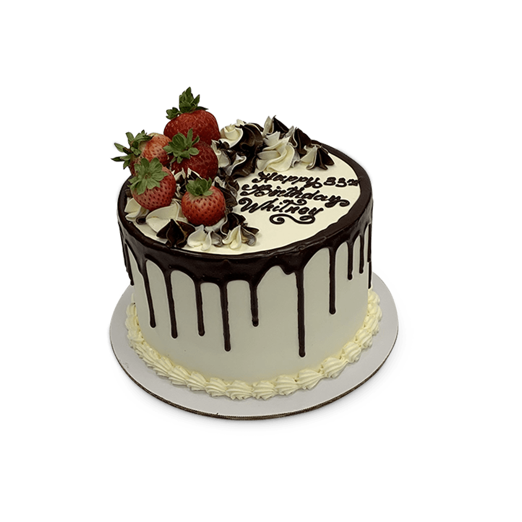 Strawberry Decadent Drip Theme Cake Freed's Bakery