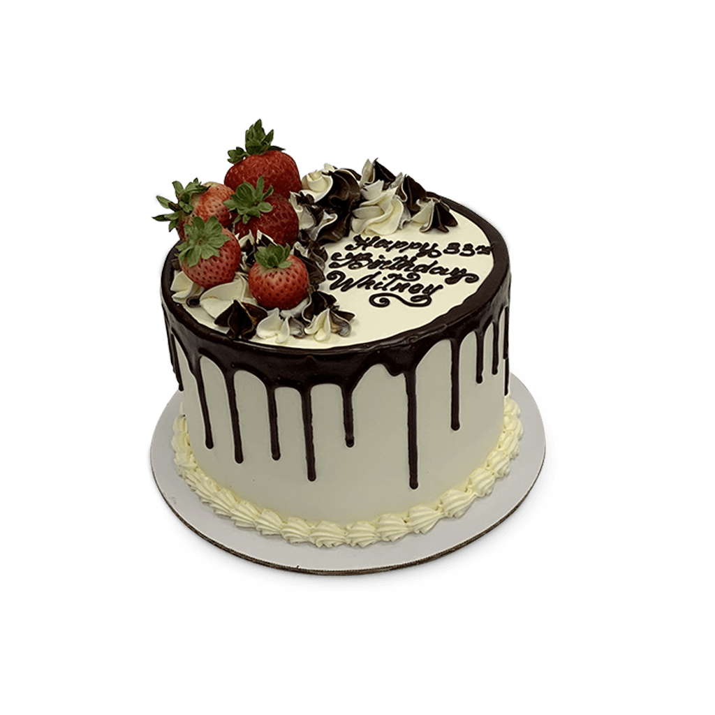 Strawberry Decadent Drip Theme Cake Freed's Bakery 