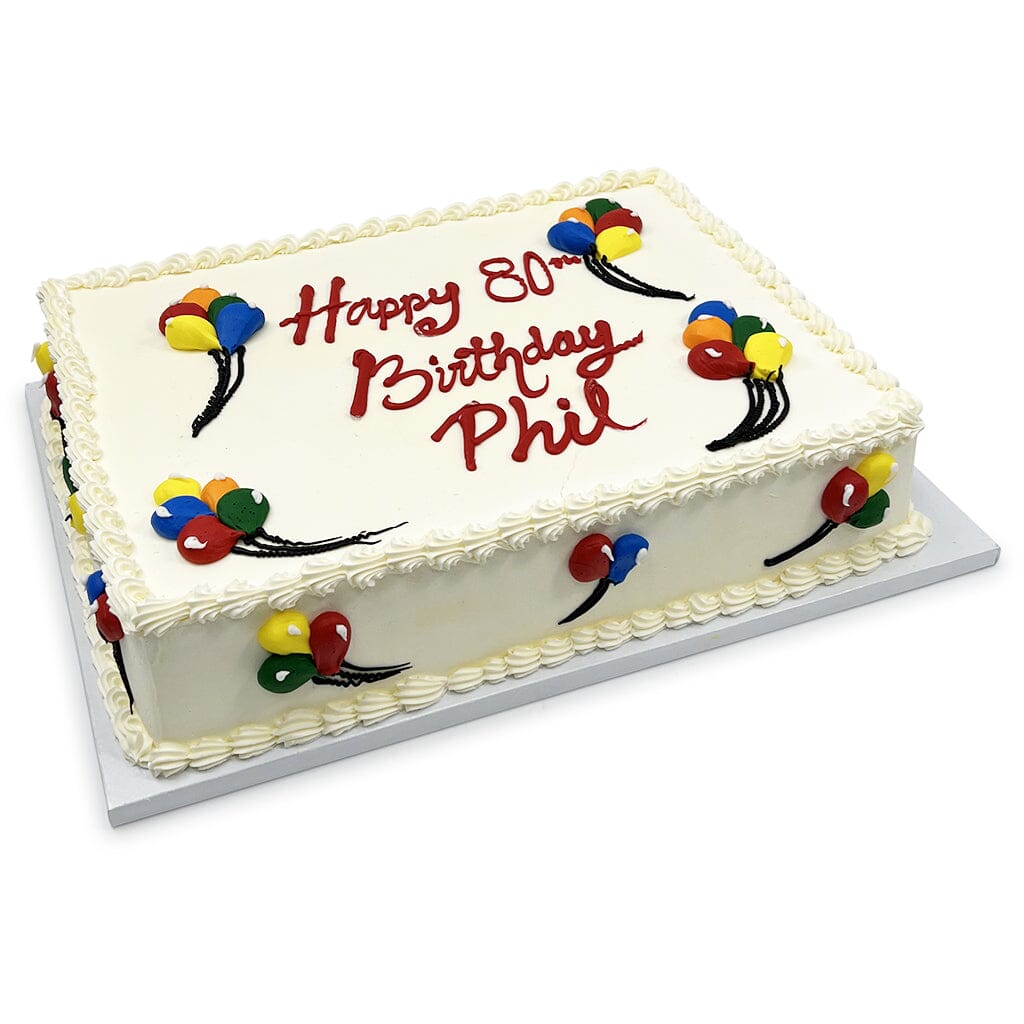 Balloon Bash Birthday Theme Cake Freed's Bakery 