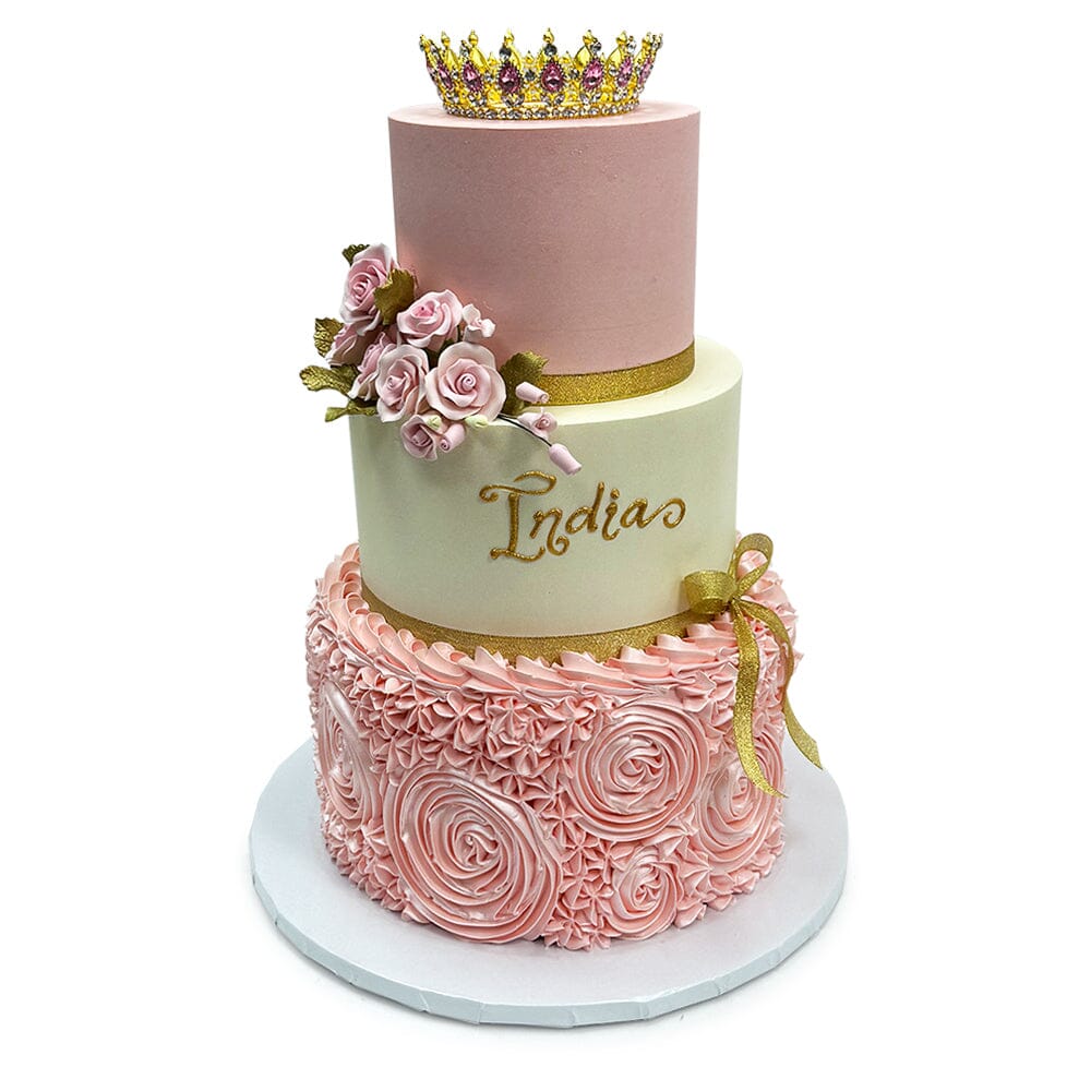 Blush Royalty Wedding Cake Freed's Bakery 