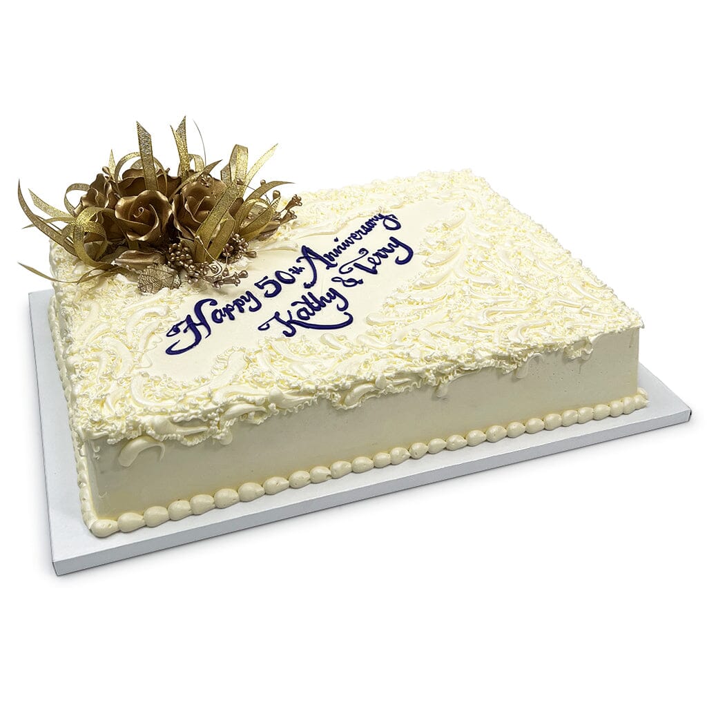 Bronze Anniversary Theme Cake Freed's Bakery 