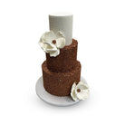 Bronze Sprinkle Magnolia Wedding Cake Freed's Bakery 