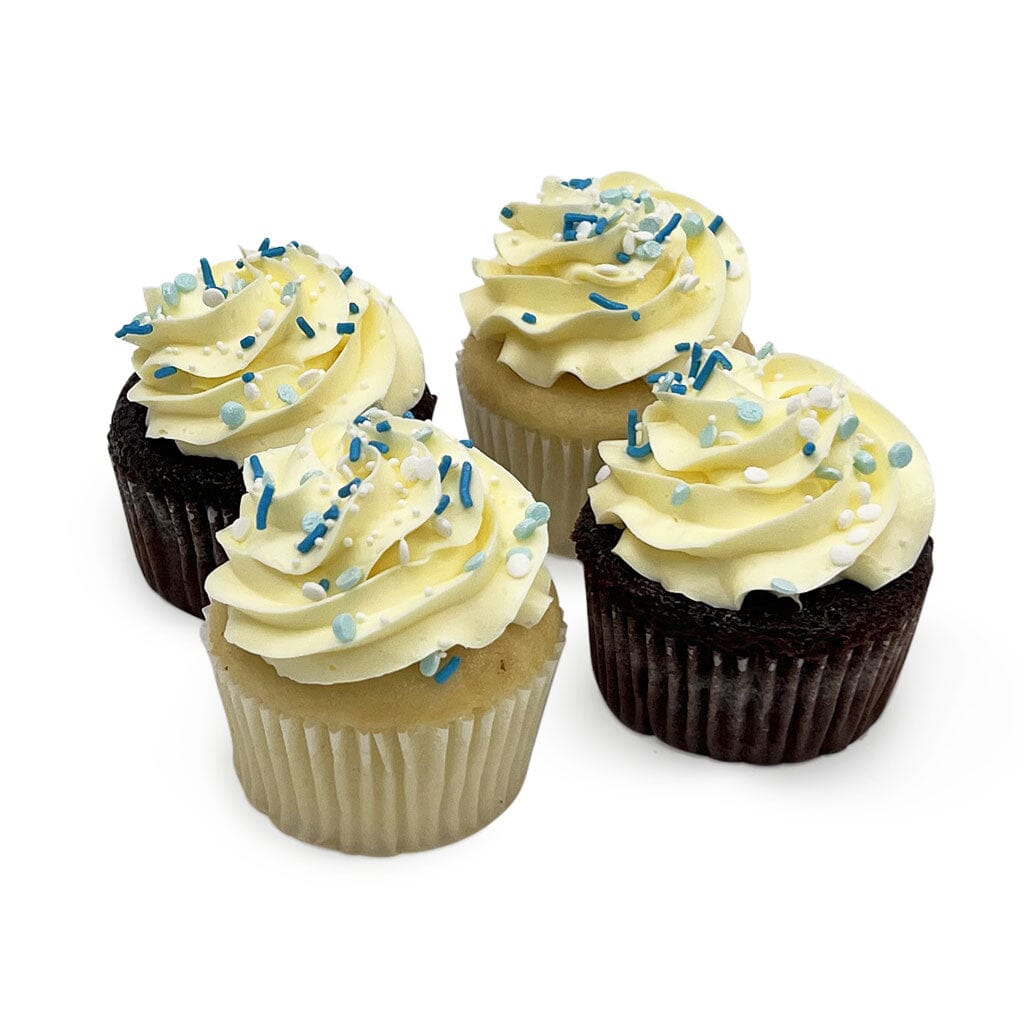 Blue Confetti Cupcake Theme Cupcake Freed's Bakery 