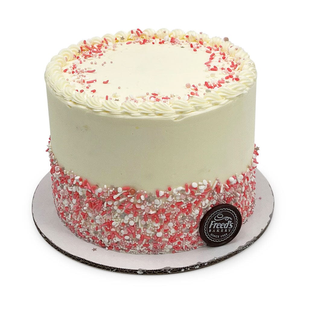 French Vanilla Glitterati Cake - Sprinkle Bakes