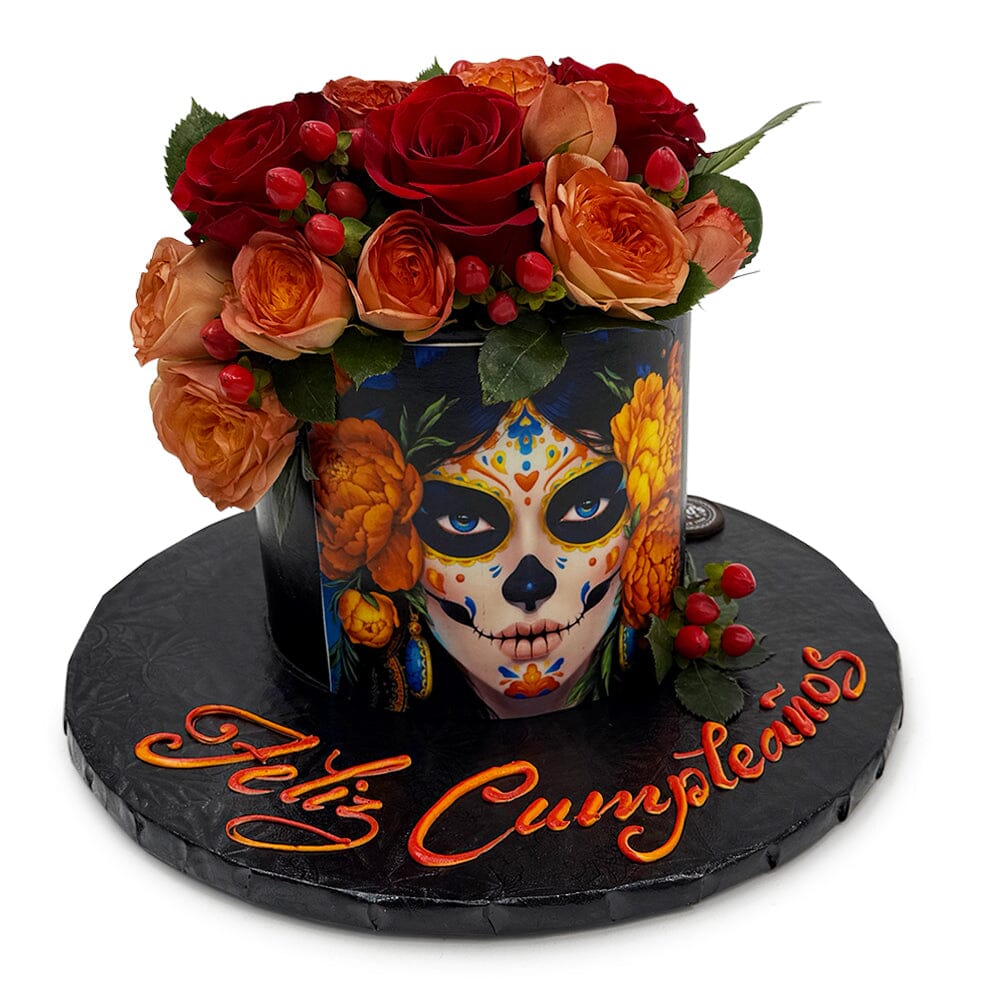 Day of the Sweet Dead Theme Cake Freed's Bakery 