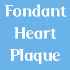 Additional Items Product Option Freed's Bakery Heart Fondant Plaque 