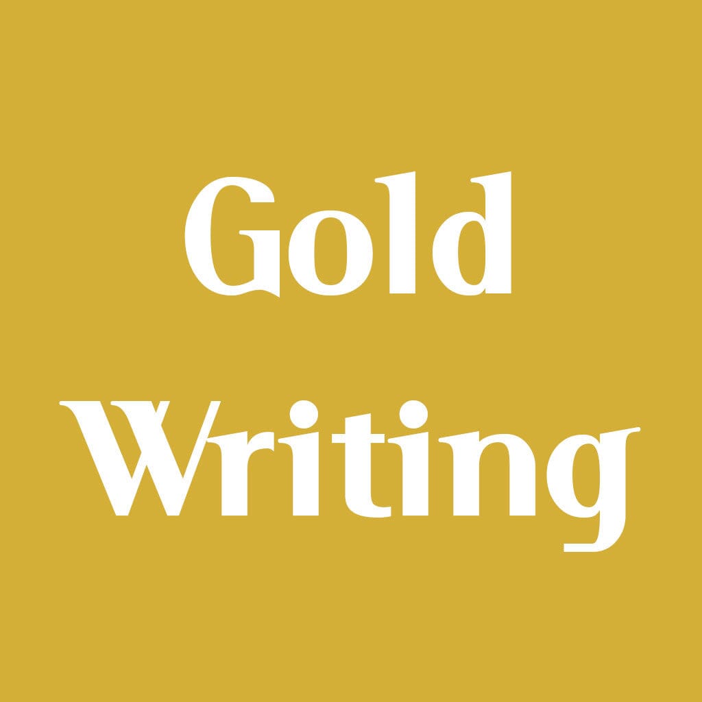 Writing Color Add On Product Option Freed's Bakery Gold Writing 