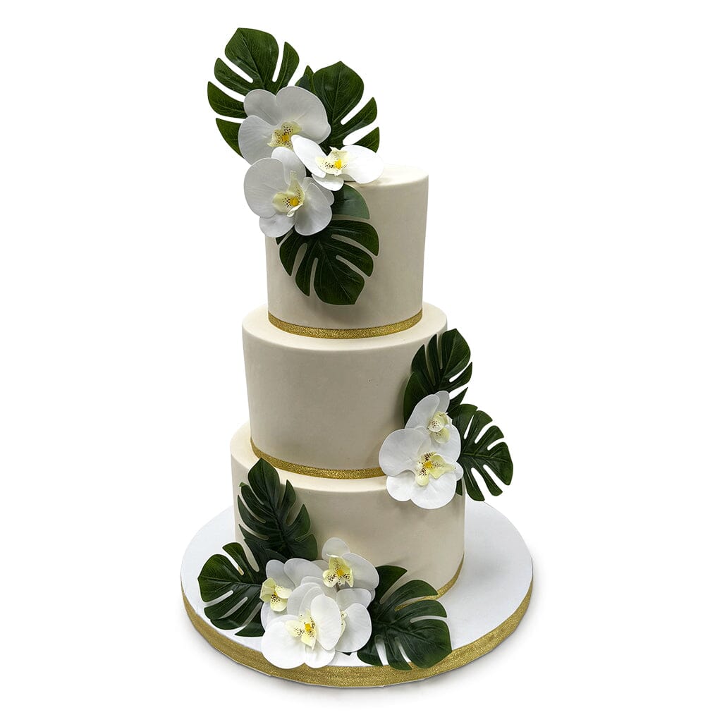 Golden Orchid Wedding Cake Freed's Bakery 