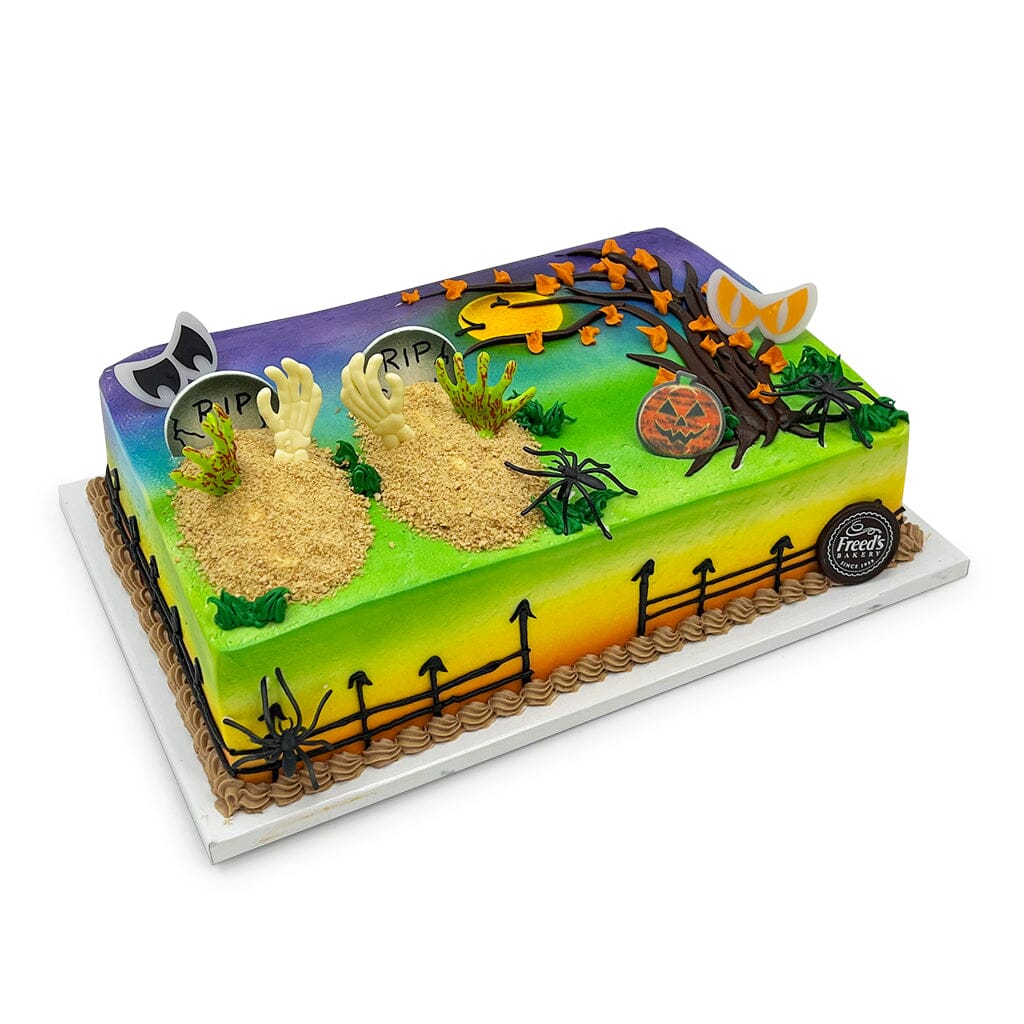 Graveyard Treat Theme Cake Freed's Bakery 