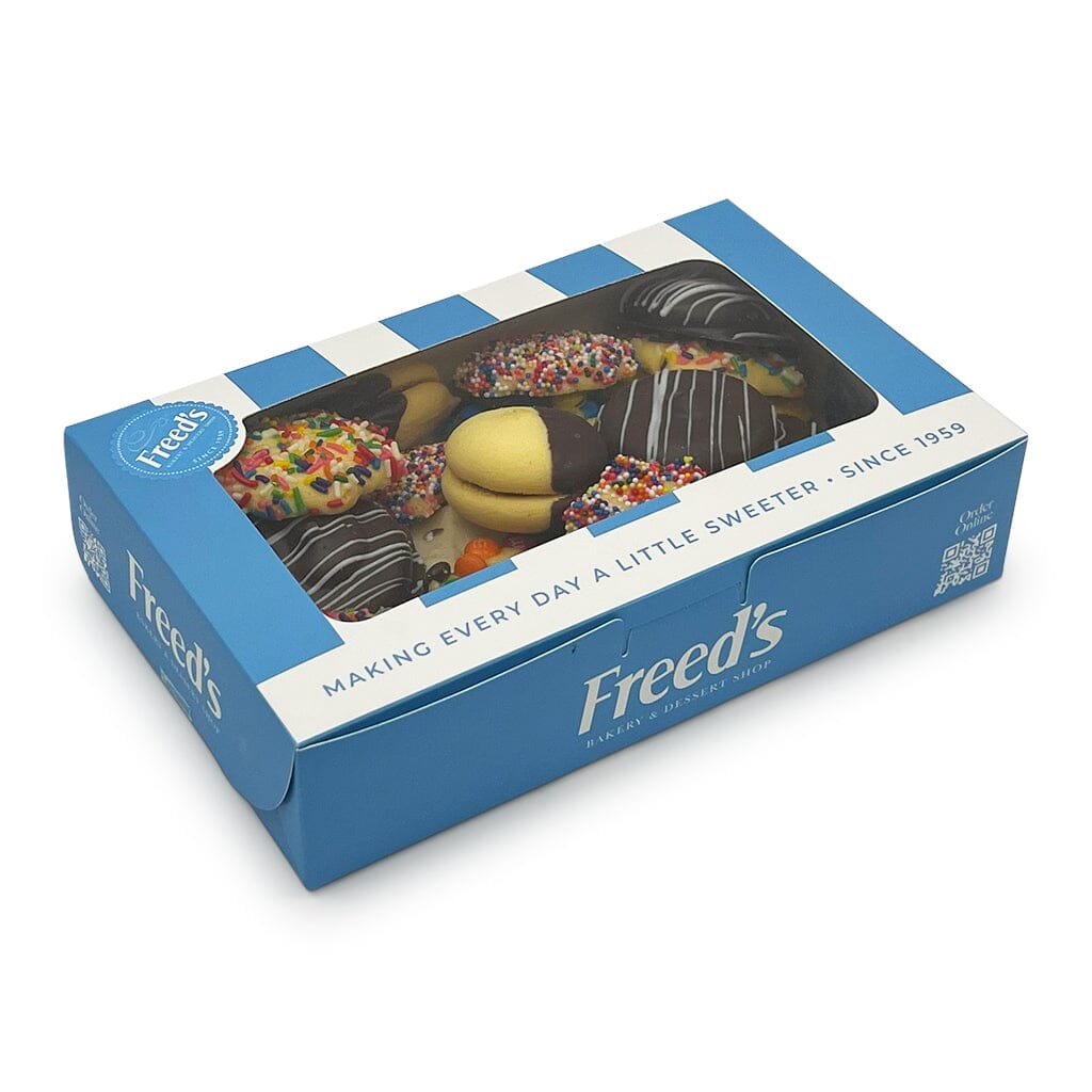 Cookie Gift Box Seasonal Item Freed's Bakery 1 Pound Box (Approx. 30-35 Cookies) Don't Add Custom Cookie 