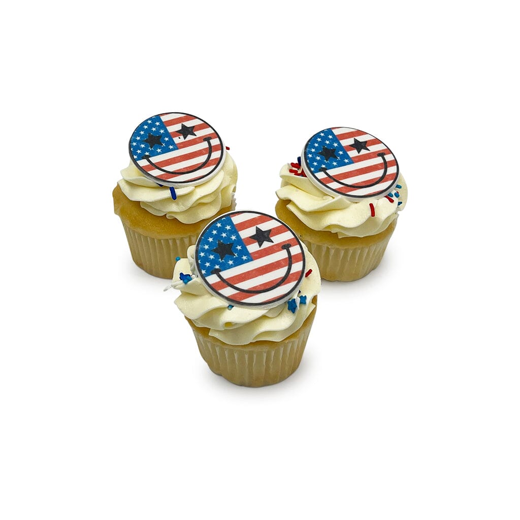 Star, Stripes, and Smiles Cupcakes Theme Cupcake Freed's Bakery 