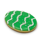 Speckled Springtime Easter Cookies Cutout Cookie Freed's Bakery Dozen Yes - Individually Bag Cookies Green w/ White Stripes